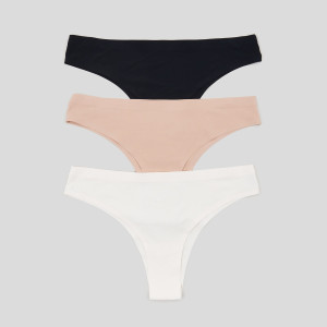 Sinsay - Majtki brazyliany 3 pack - Czarny - damski - 6090U-99X