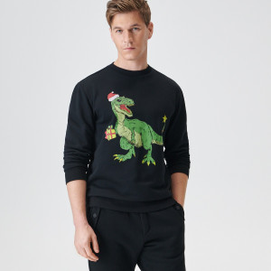 Sinsay - Felpa - Nero - Da uomo - 6126F-99X