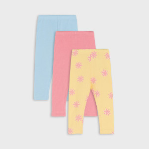 Sinsay - Legginsy 3 pack - Niebieski - dziewczynka - 618AF-50X
