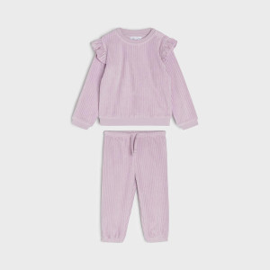 Sinsay - Komplet: bluza i spodnie - Fioletowy - dziewczynka - 6205X-04X