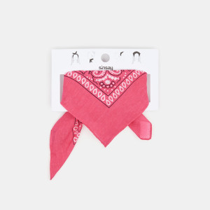 Sinsay - Chusta bandana - Różowy - damski - 6210K-42X