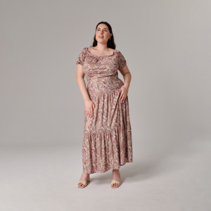 Sinsay - Spódnica maxi ze wzorem paisley - Wielobarwny - damski - 6233T-MLC