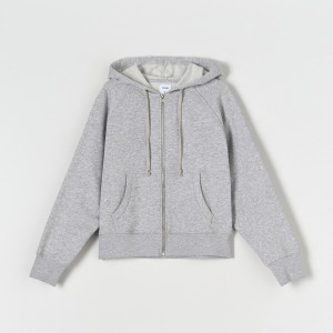 Sinsay - Kapuzenjacke - Hellgrau - damen - 6234J-09M