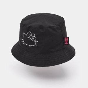 Sinsay - Bucket hat Hello Kitty - Czarny - damski - 6237K-99X