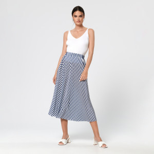 Sinsay - Spódnica midi rozkloszowana - Wielobarwny - damski - 6244T-MLC