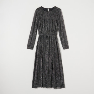 Sinsay - Sukienka midi - Srebrny - damski - 6248X-SLV