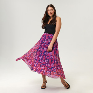 Sinsay - Spódnica midi plisowana - Wielobarwny - damski - 6251T-MLC