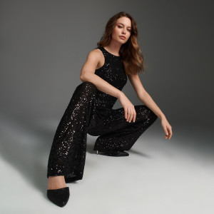 Sinsay - Hose mit weitem Bein - Schwarz - damen - 6270X-99X