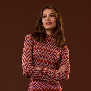 Sinsay - Crop top ze wzorem - Wielobarwny - damski - 6286R-MLC