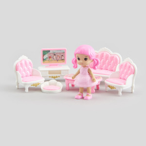 Sinsay - Zestaw: laleczka z mebelkami - Wielobarwny - dziewczynka - 6307P-MLC