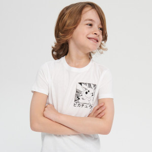 Sinsay - Koszulka Pokémon - Biały - chłopiec - 6332R-00X