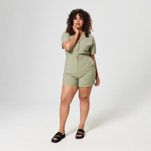 Sinsay - Kombinezon - Khaki - damski - 6335F-79X