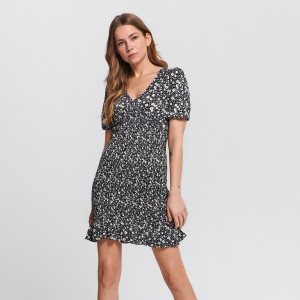 Sinsay - Sukienka mini w kwiaty - Wielobarwny - damski - 6347U-MLC