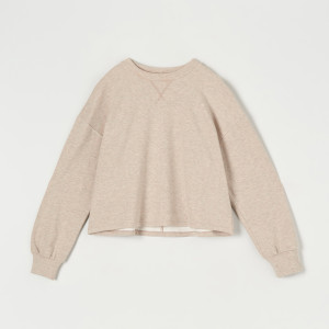 Sinsay - Bluza oversize ze ściągaczami - Beżowy - damski - 6374J-08X