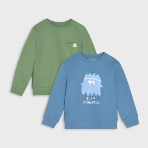 Sinsay - Bluzy 2 pack - Zielony - chłopiec - 6425R-76X