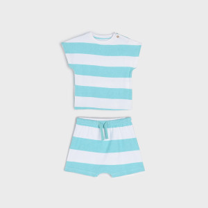 Sinsay - Komplet: koszulka i szorty - Wielobarwny - chłopiec - 6439R-MLC