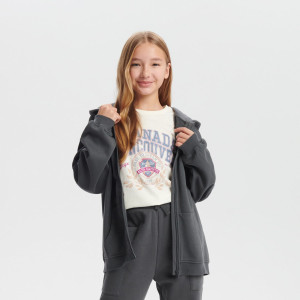 Sinsay - Bluza rozpinana - Czarny - dziewczynka - 6459X-99X