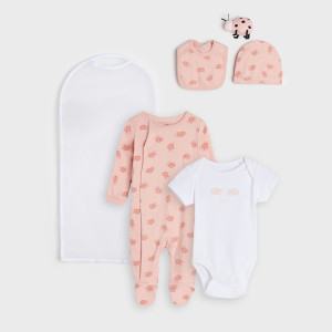 Sinsay - Komplet niemowlęcy - Biały - dziewczynka - 6502R-00X