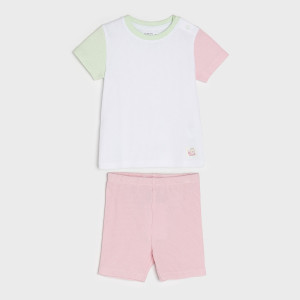 Sinsay - Komplet niemowlęcy - Kremowy - dziewczynka - 6507R-02X