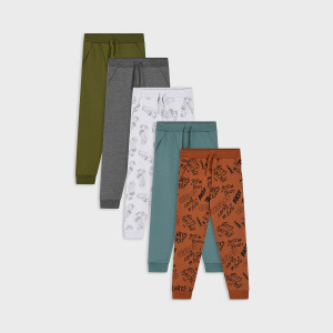 Sinsay - Spodnie dresowe jogger 5 pack - Wielobarwny - chłopiec - 6541X-MLC