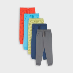 Sinsay - Spodnie dresowe jogger 5 pack - Wielobarwny - chłopiec - 6560X-MLC