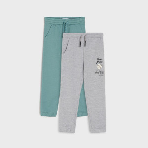 Sinsay - Spodnie dresowe jogger 2 pack - Szary - chłopiec - 6563X-85M