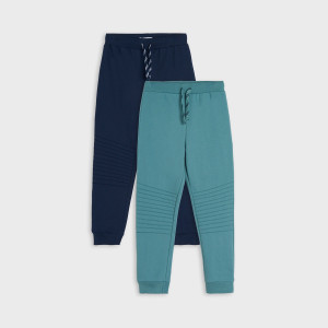 Sinsay - Spodnie dresowe jogger 2 pack - Granatowy - chłopiec - 6564X-59X