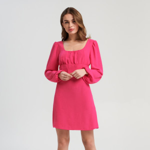 Sinsay - Mini vestito con maniche a palloncino - Rosa - Da donna - 6578T-43X