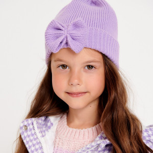 Sinsay - Czapka z kokardą - Fioletowy - dziewczynka - 6599C-04X