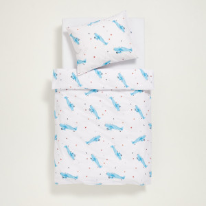 Sinsay - Komplet pościeli bawełnianej - Biały - uniseks - 6627Z-00X