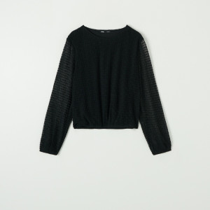 Sinsay - Long sleeve blouse - Nero - Da donna - 6650X-99X