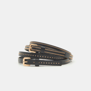 Sinsay - Paski 2 pack - Czarny - damski - 6675K-99X