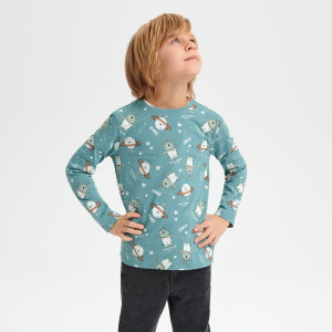 Sinsay - Koszulka - Turkusowy - chłopiec - 6752X-56X