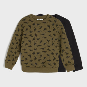 Sinsay - Bluzy 2 pack - Khaki - chłopiec - 6762M-87X