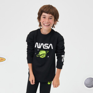 Sinsay - NASA kapucnis felső - Fekete - Fiú - 6767M-99X