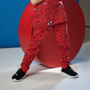 Sinsay - Spodnie dresowe Spiderman - Fioletowy - chłopiec - 6804M-34X