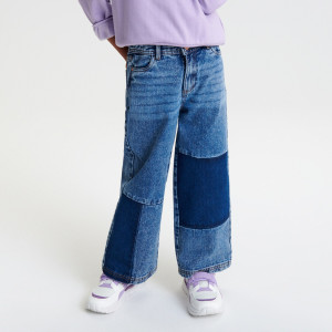 Sinsay - Jeansy wide leg - Niebieski - dziewczynka - 6806Z-52J