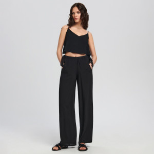 Sinsay - Top - Czarny - damski - 6832J-99X