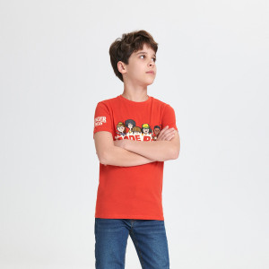 Sinsay - Koszulka Stranger Things - Czerwony - chłopiec - 6844Y-33X