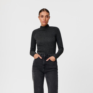 Sinsay - Bluse mit Stehkragen - Grau - damen - 6845F-90M