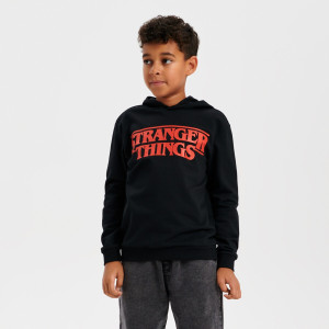 Sinsay - Bluza z kapturem Stranger Things - Czarny - chłopiec - 6853Y-99X