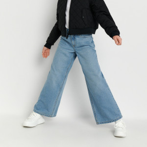 Sinsay - Jeansy wide leg - Niebieski - dziewczynka - 6861Y-52J
