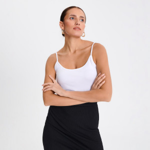 Sinsay - Top - Biały - damski - 6926F-00X