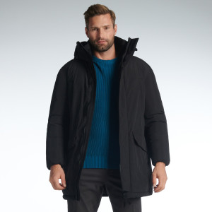 Sinsay - Kurtka puffer z kapturem - Czarny - męski - 6930C-99X