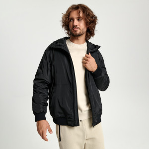 Sinsay - Kurtka z kapturem - Czarny - męski - 6934C-99X