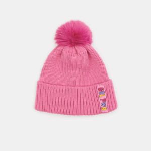 Sinsay - Czapka z pomponem - Różowy - dziewczynka - 6970F-30X