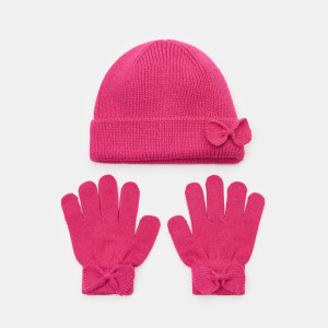 Sinsay - Komplet zimowy - Różowy - dziewczynka - 6980F-42X