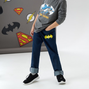 Sinsay - Jeansy pull on Batman - Granatowy - chłopiec - 7083M-59J