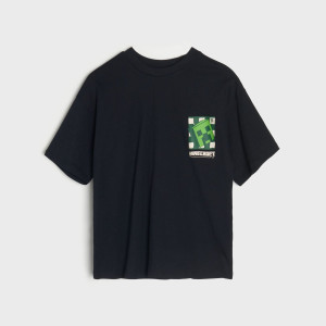 Sinsay - Tričko Minecraft - Čierna - Chlapec - 7096Z-99X