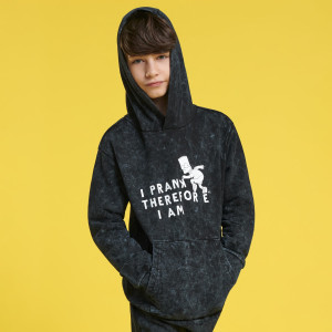Sinsay - Bluza z kapturem Simpsonowie - Szary - chłopiec - 7108Z-90X